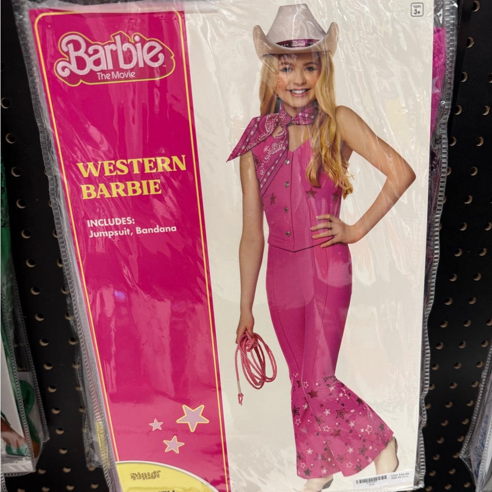 Western Barbie Youth Jumpsuit and Bandana